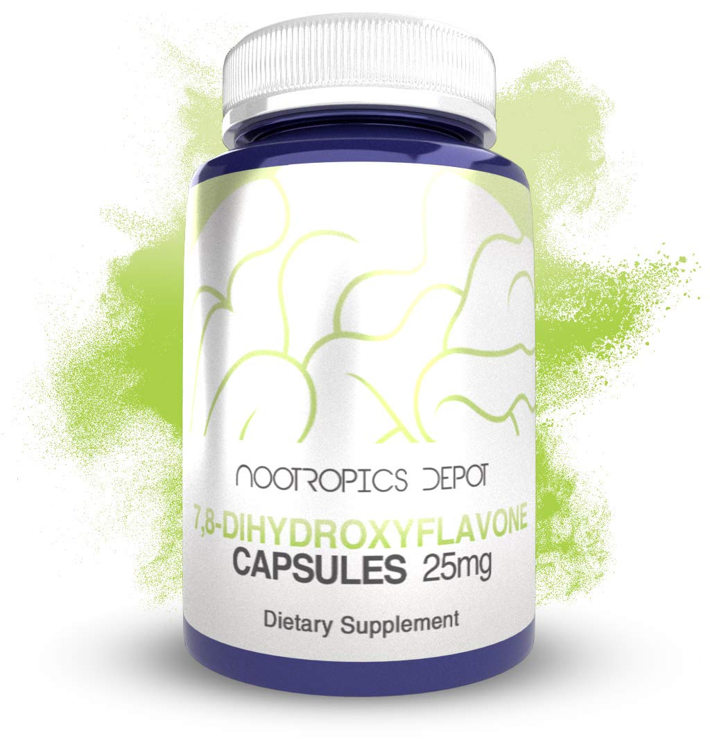 Nootropics Depot 7,8-Dihydroxyflavone Capsules, 25mg, 60 Count