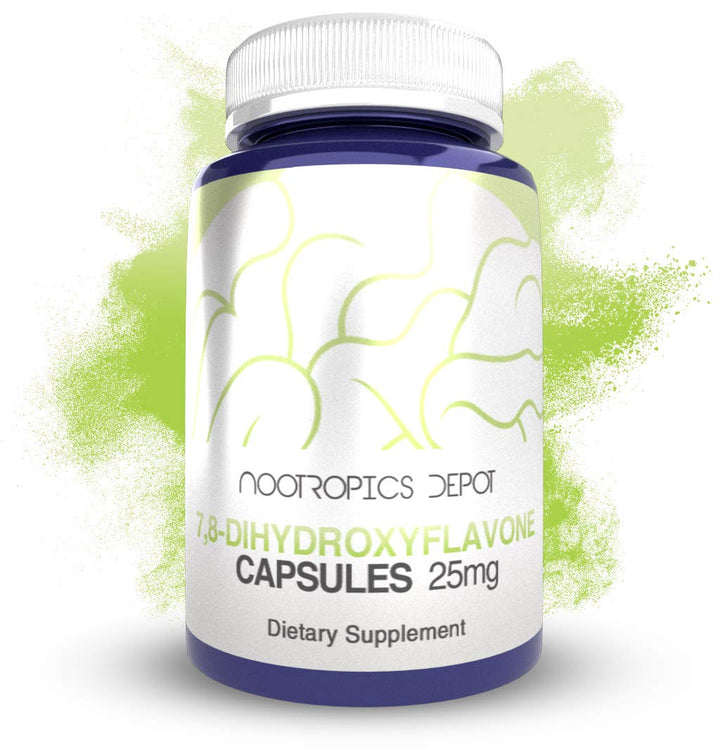 Nootropics Depot 7,8-Dihydroxyflavone Capsules, 25mg, 60 Count