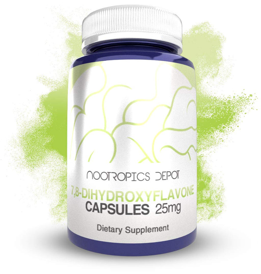 Nootropics Depot 7,8-Dihydroxyflavone Capsules, 25mg, 60 Count