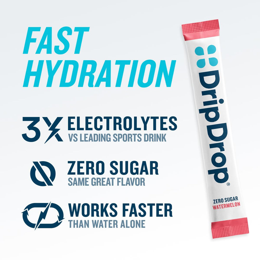 DripDrop Sugar Free Hydration Packets, Classic Variety Pack, 16 Count