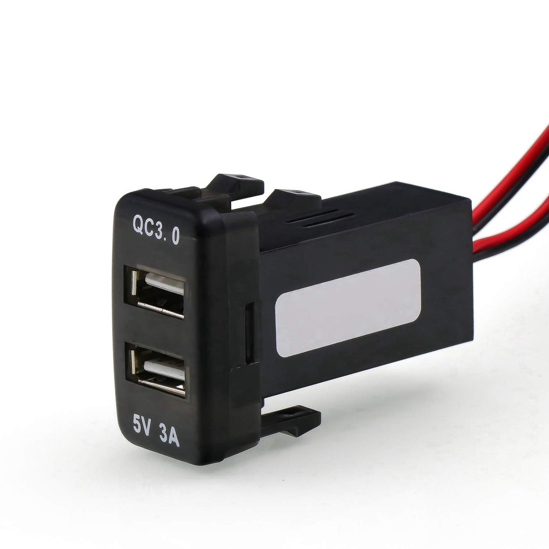 Timloon QC3.0 Dual USB Car Power Socket Adapter