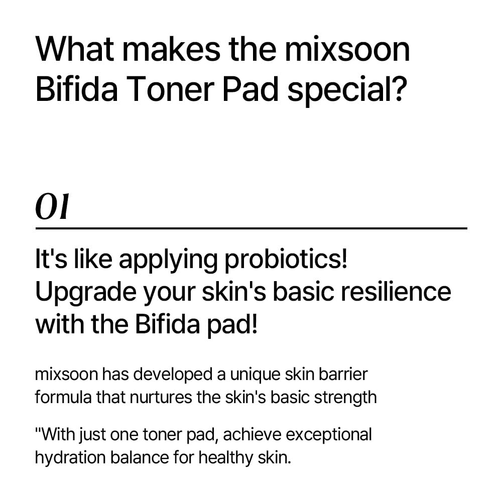 mixsoon Bifida Toner Pad, 120 Count, 280 ml