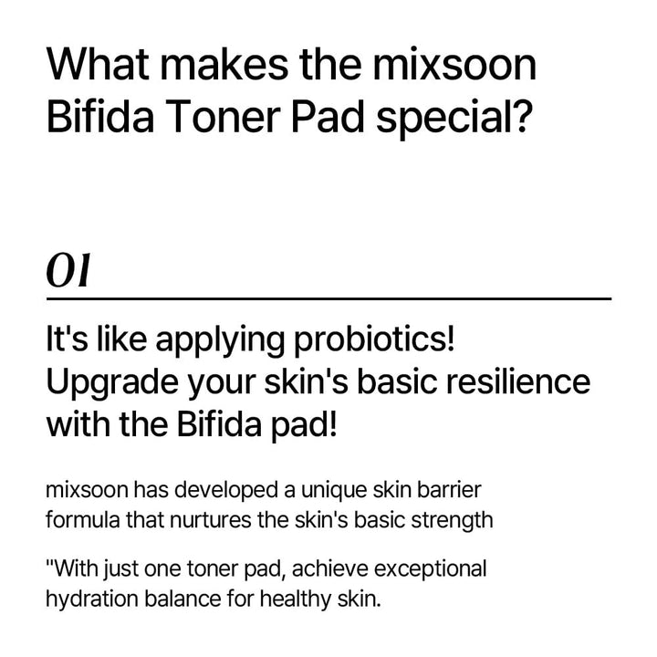 mixsoon Bifida Toner Pad, 120 Count, 280 ml