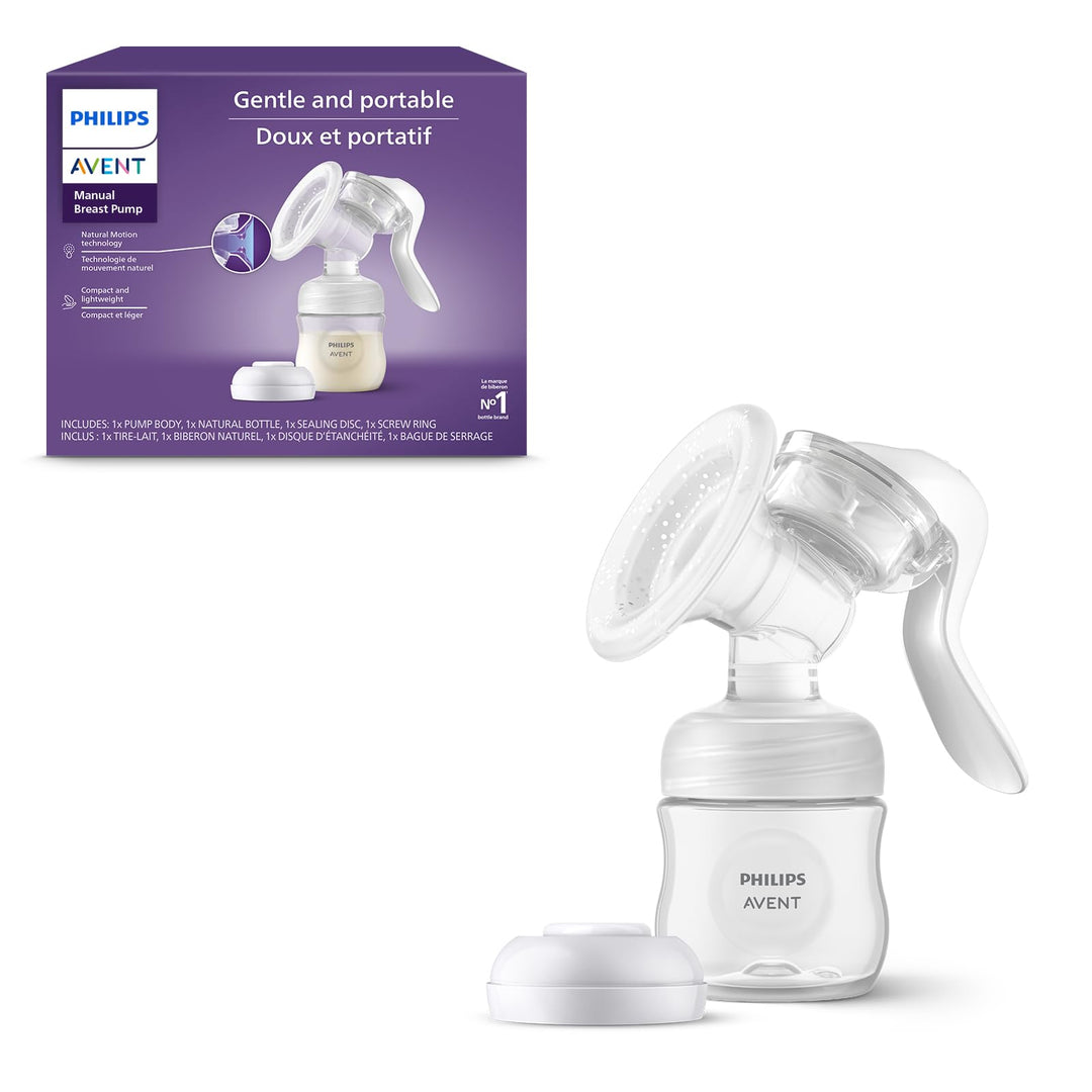 Philips Avent Manual Breast Pump, Transparent, 4 oz