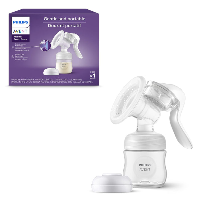 Philips Avent Manual Breast Pump, Transparent, 4 oz