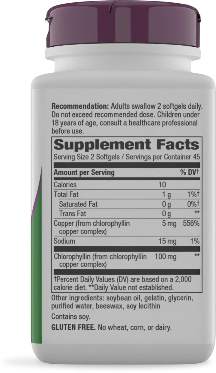 Nature's Way Chlorofresh Chlorophyll Concentrate Softgels, 90 Count