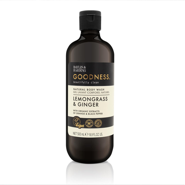 Baylis & Harding Goodness Body Wash, Lemongrass & Ginger, 500 ml