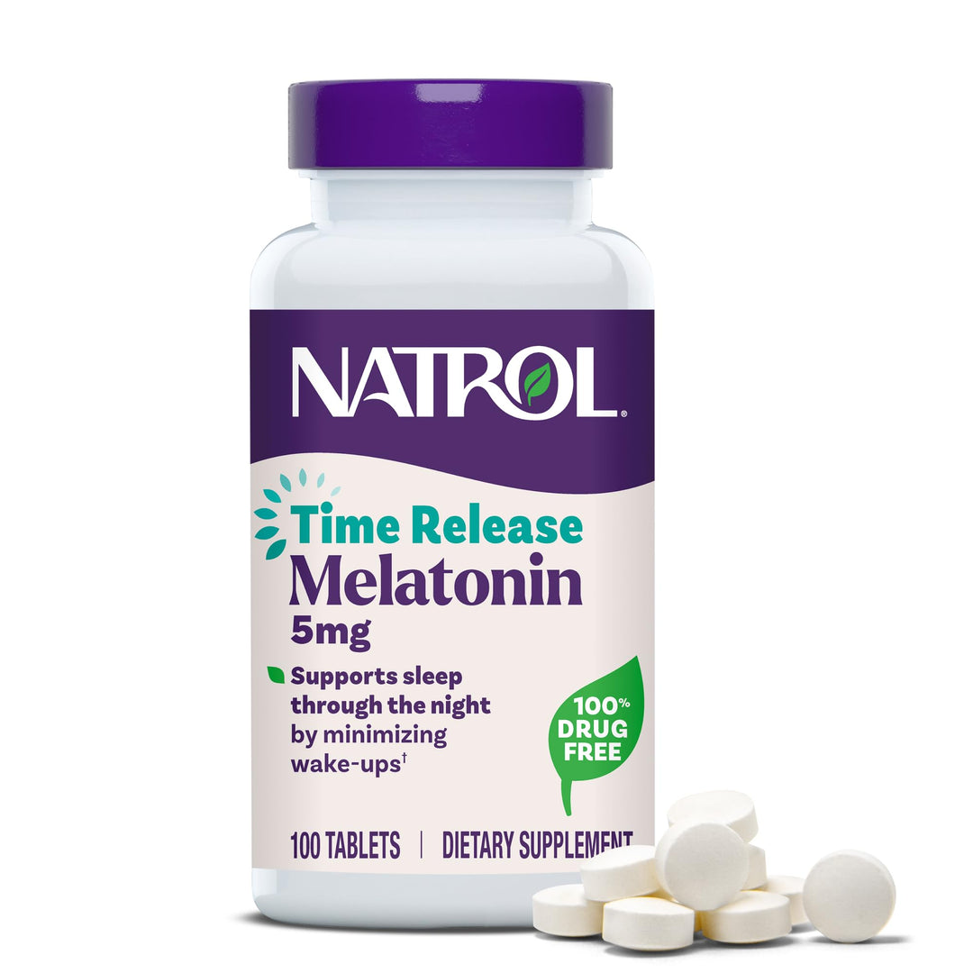 Natrol Melatonin Time Release, 5 mg, 100 Count