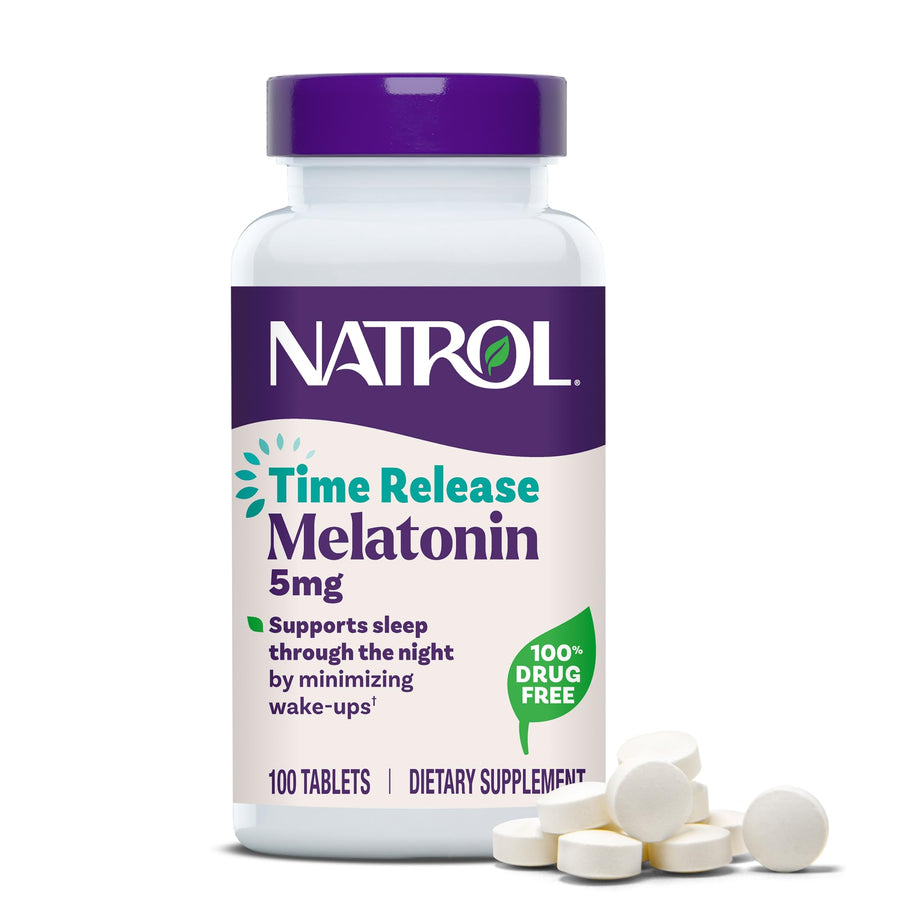 Natrol Melatonin Time Release, 5 mg, 100 Count