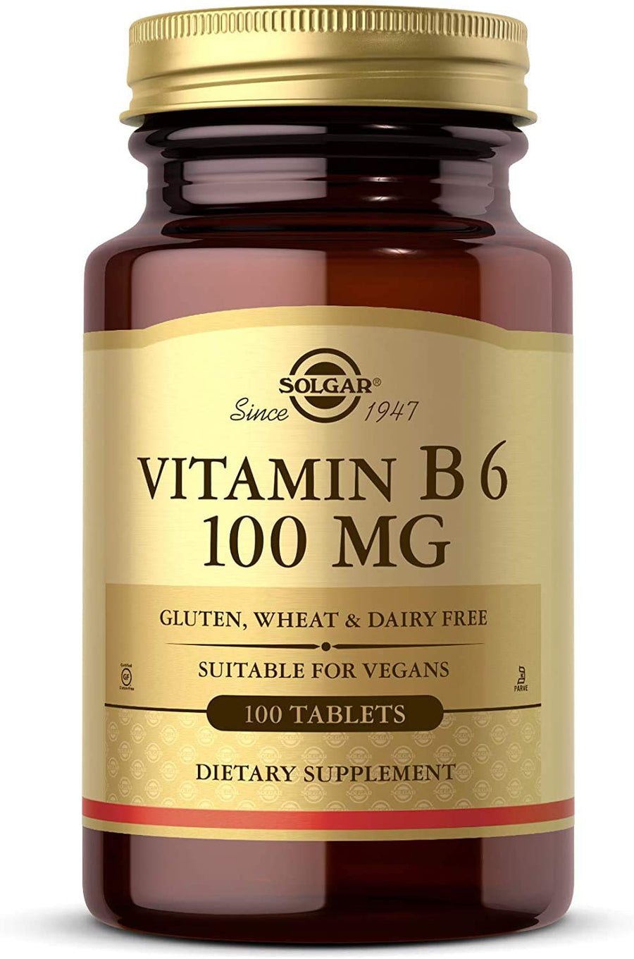 Solgar Vitamin B-6, 100 mg, 100 Count