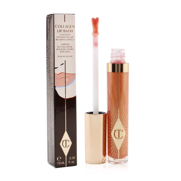 Charlotte Tilbury Collagen Lip Bath, Peachy Plump, 7.9 ml