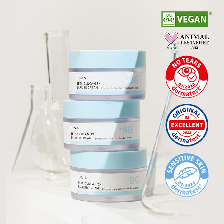 IUNIK Beta-Glucan 3X Barrier Cream, 1.69 fl oz