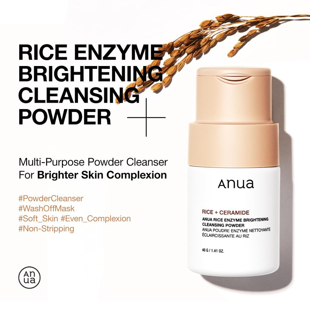 ANUA Rice Enzyme Brightening Cleansing Powder, 1.41 fl oz