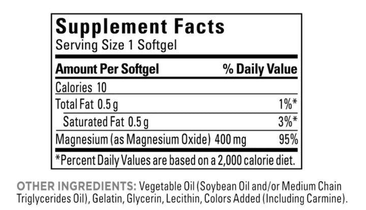 Nature Made Magnesium 400 mg Dietary Supplement, Extra Strength, 180 Count