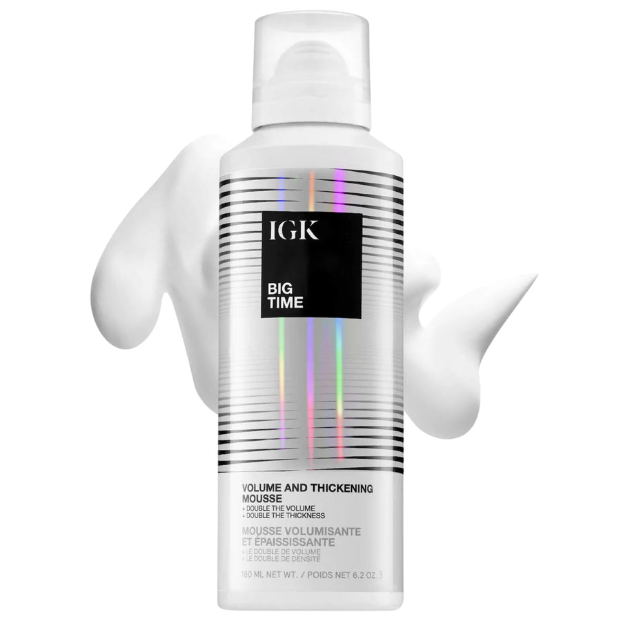 IGK Big Time Volume Thickening Mousse, 6.2 oz