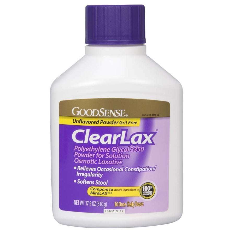 Good Sense ClearLax Polyethylene Glycol 3350 Powder, 17.9 oz