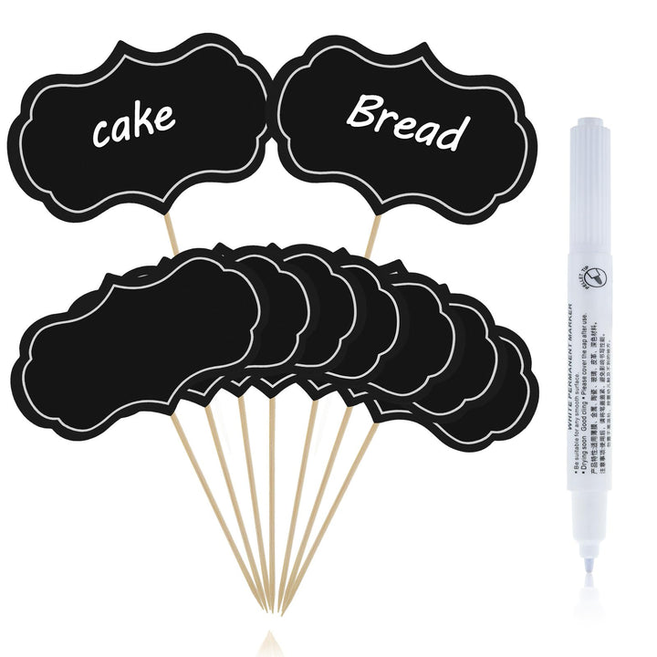 Yolev Cake Decoration Message Inserts, Black, 50 Count