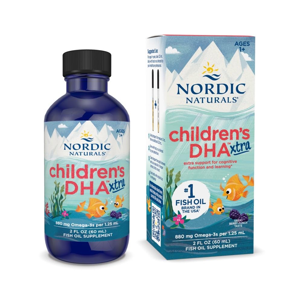 Nordic Naturals Children's DHA Xtra, Berry, 2 Fl oz