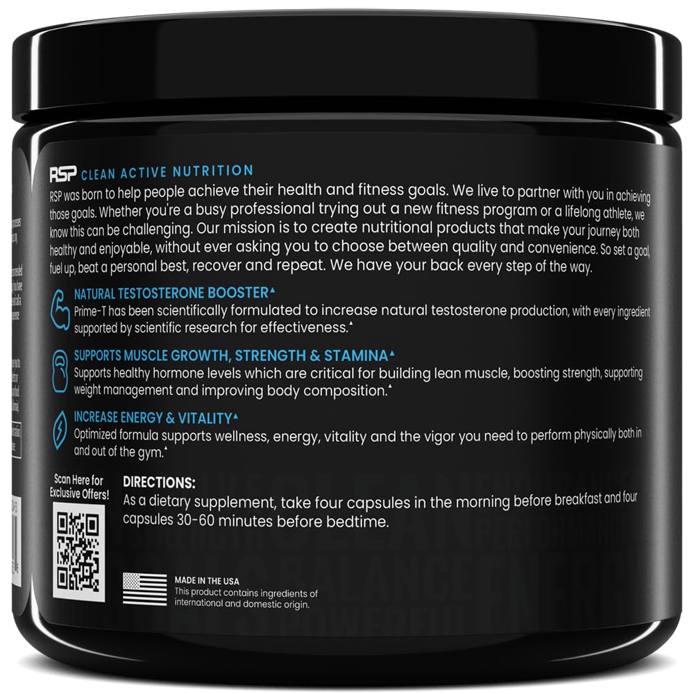 RSP NUTRITION Prime T, 30 Servings