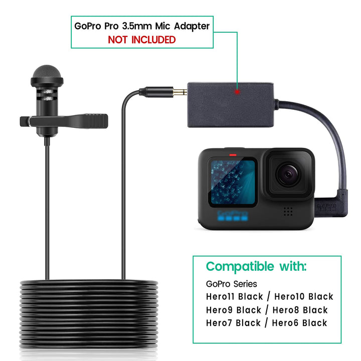 Weishan Lavalier Microphone, 5 ft
