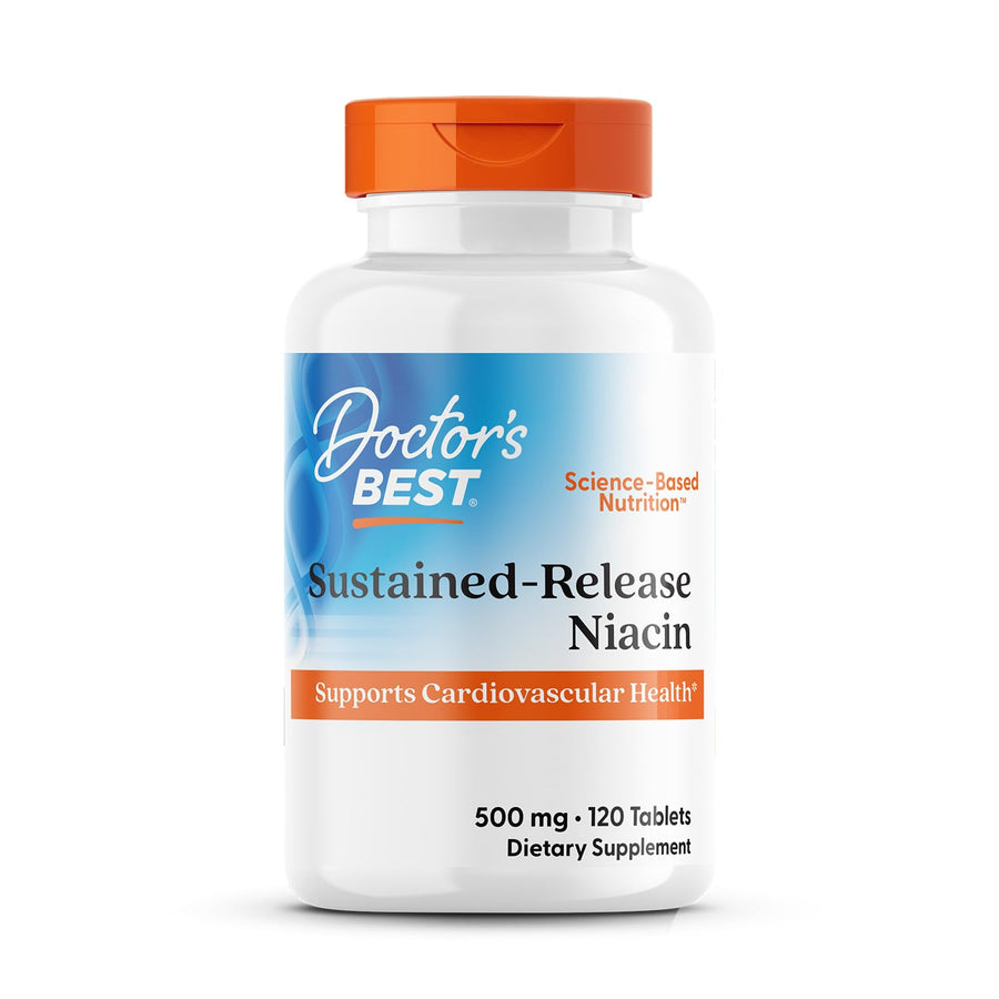 Doctor's BEST Niacin Extended Release, 500 mg, 120 Count