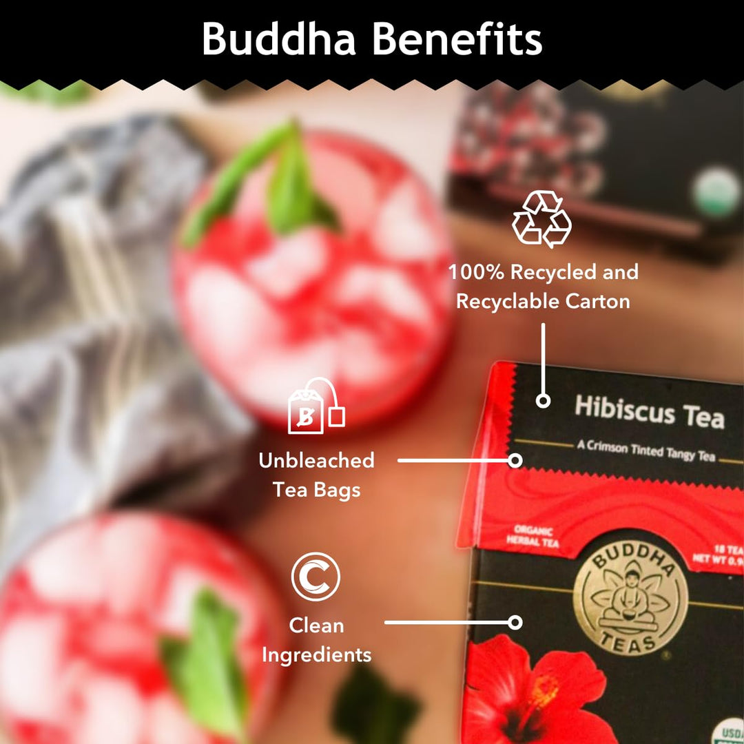 Buddha Teas Organic Hibiscus Herbal Tea