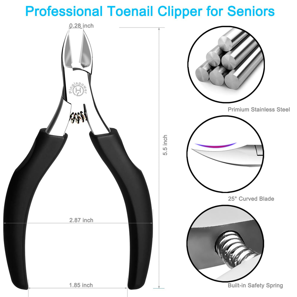 Pingispower Toe Nail Clippers Kit, 8 Count