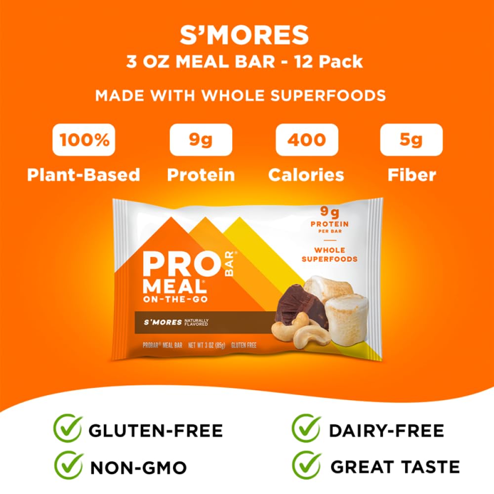 PROBAR Meal Bar, S'Mores, 12 Count