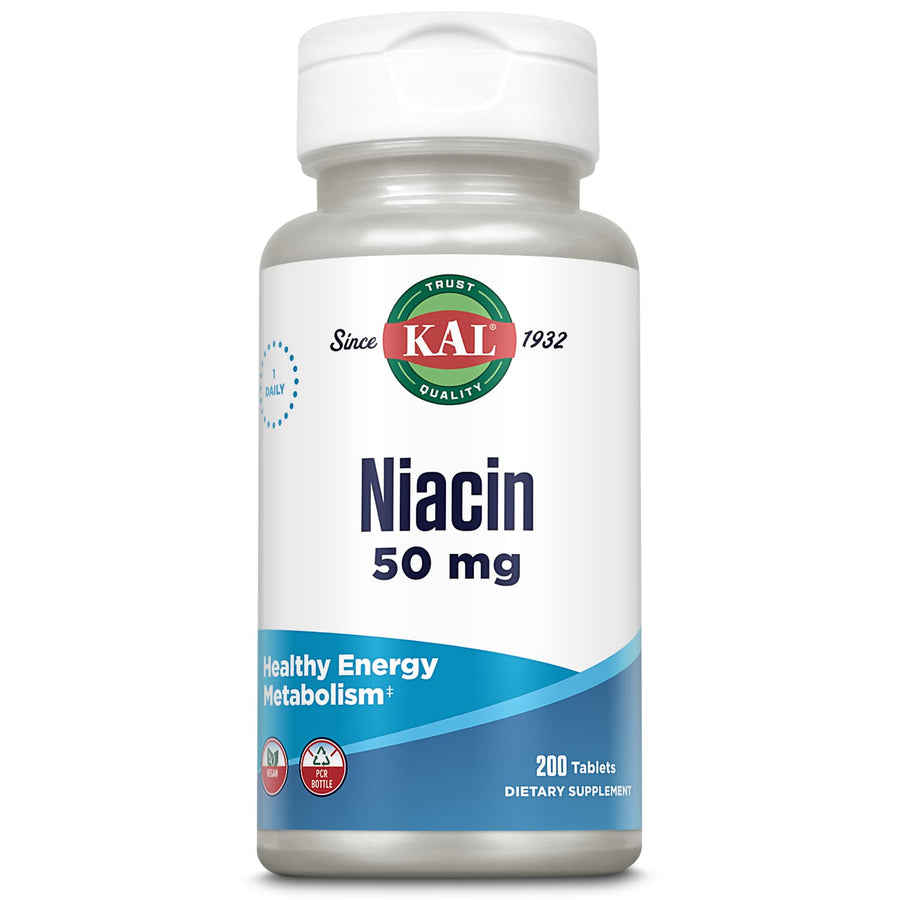 KAL Niacin, 50 mg, 200 Count
