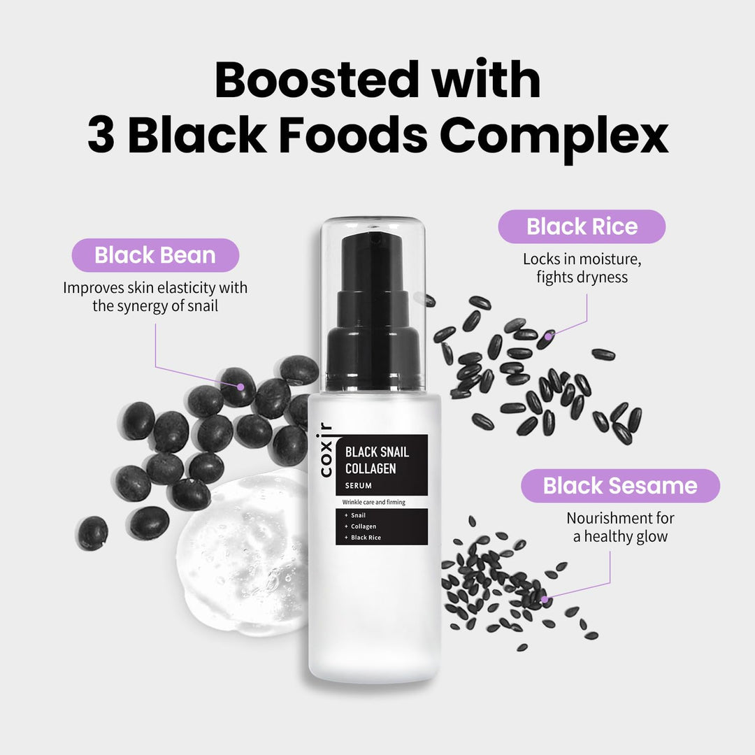Coxir Black Snail Collagen Serum, 50 ml