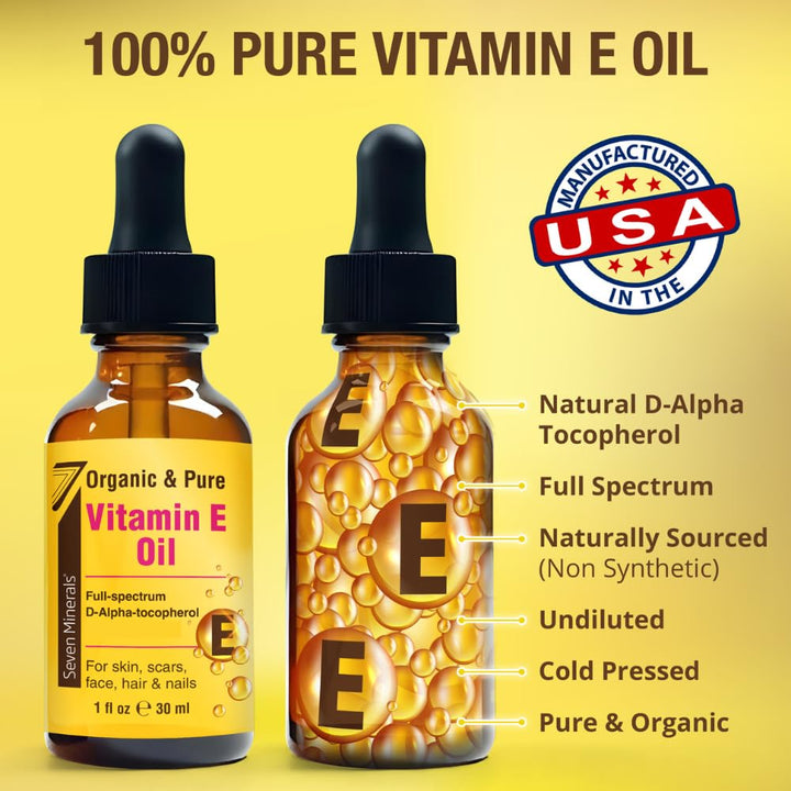 Seven Minerals Vitamin E Oil, 75,000 IU, 1 oz