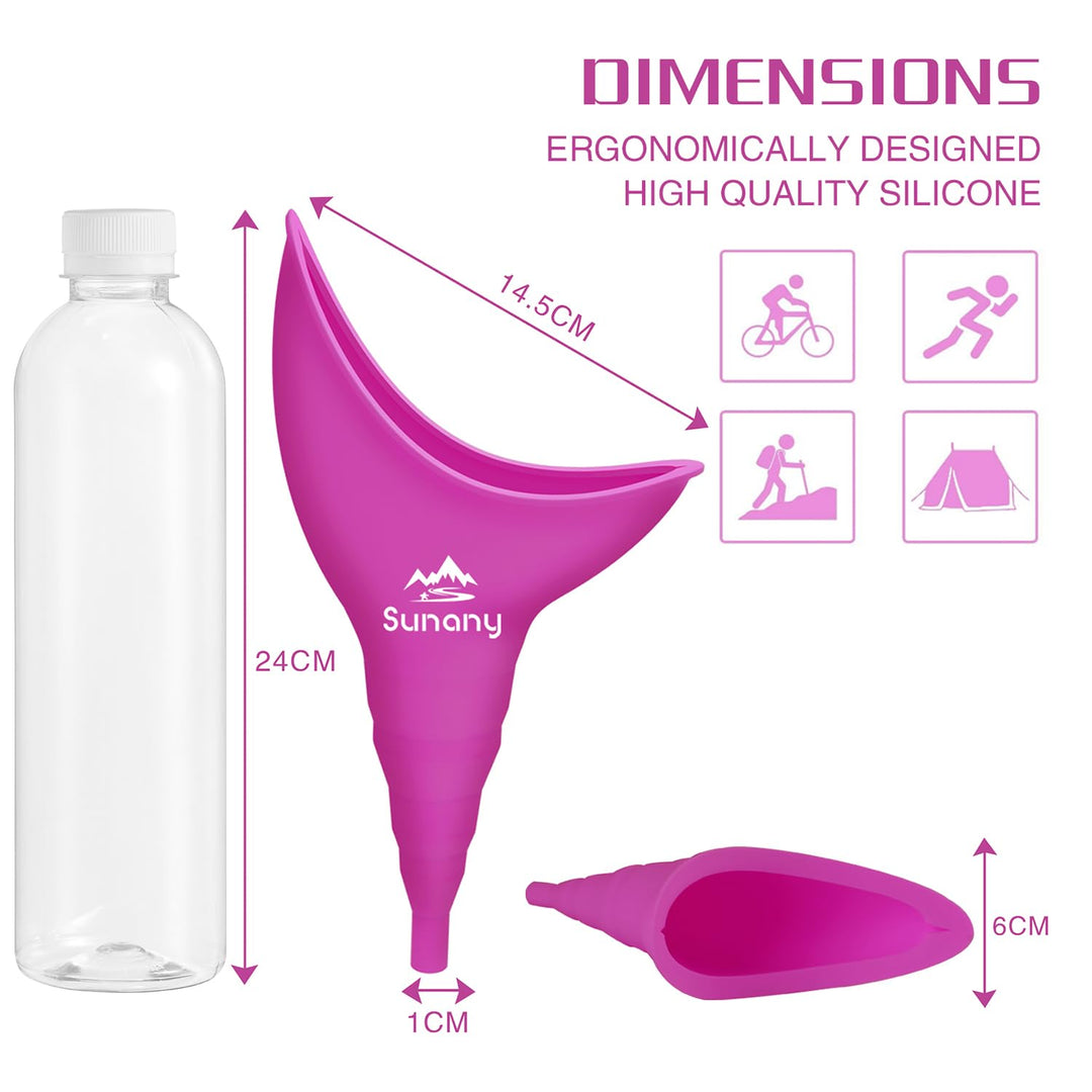 Sunany Female Urination Device, Fuchsia