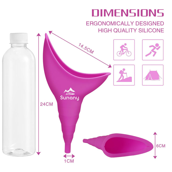 Sunany Female Urination Device, Fuchsia