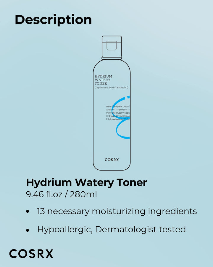 Cosrx Hydrium Watery Toner, 50 ml, 1.69 fl oz