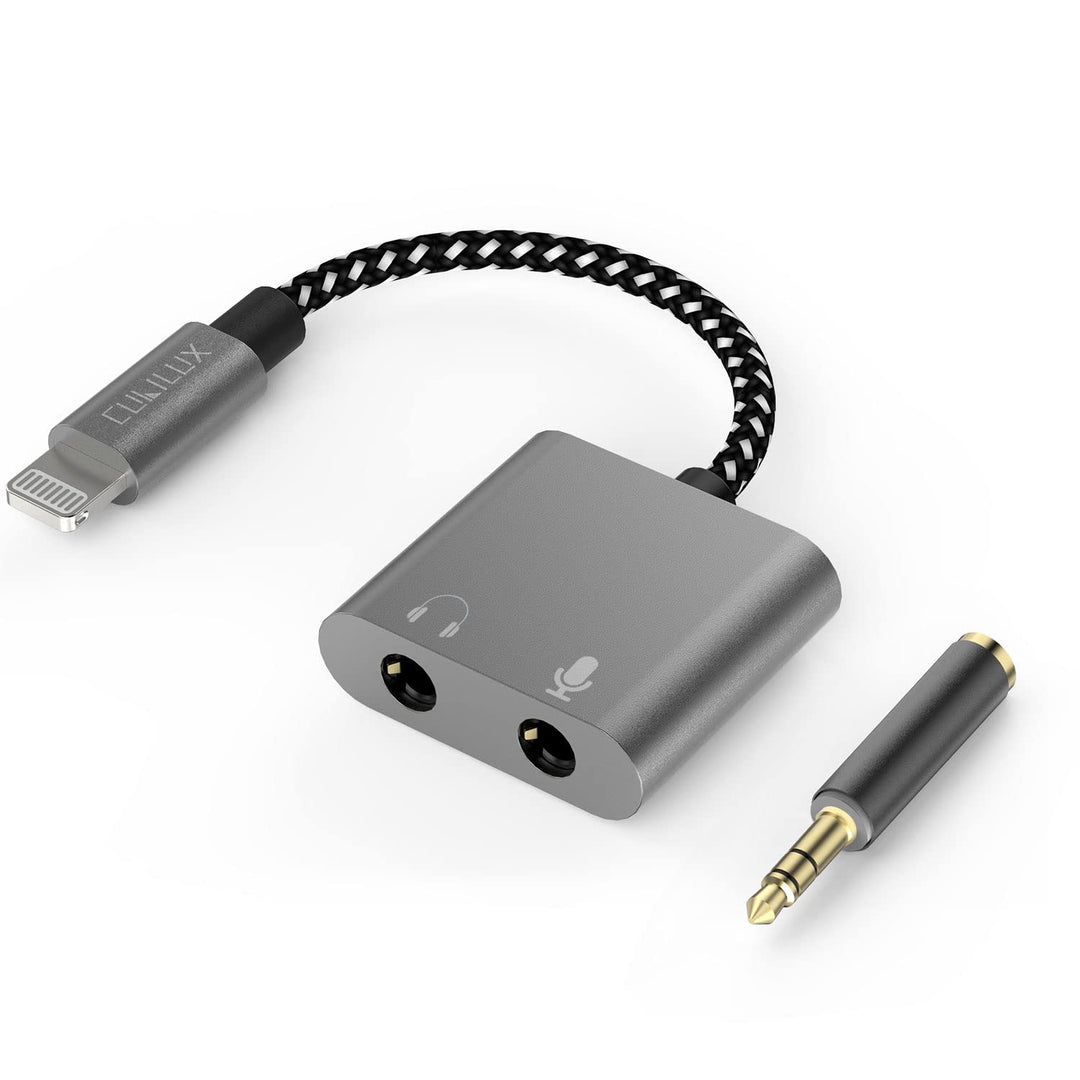 Cubilux Lightning to 3.5mm TRS Microphone Adapter, Lightning Version