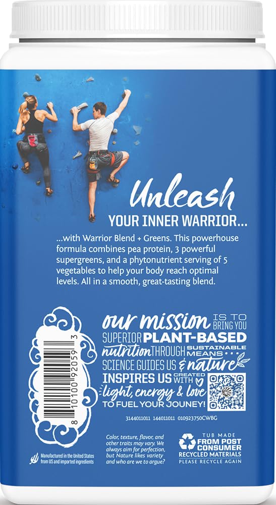 Sunwarrior Organic Protein Greens Superfood Powder, Chocolate, 30 Servings