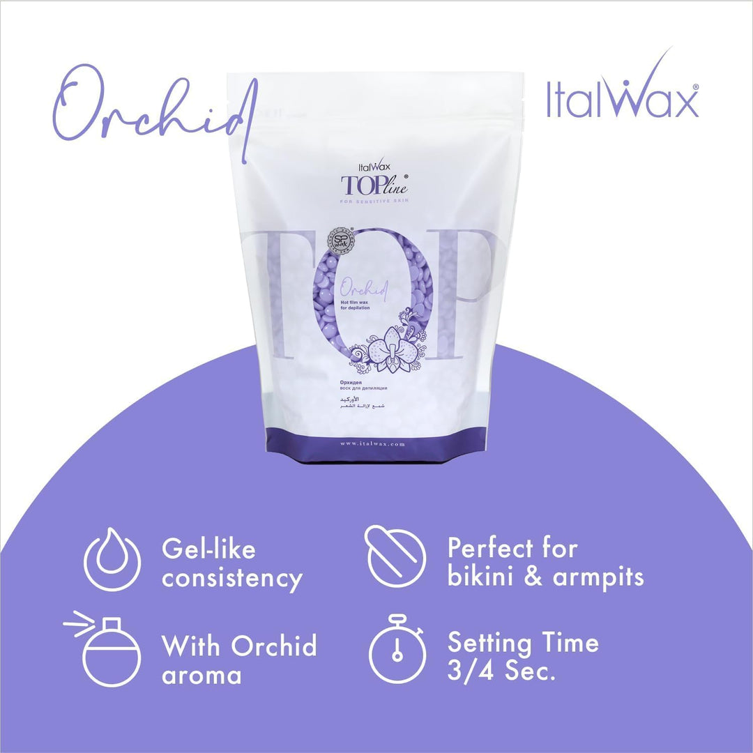 Italwax Top Line Hot Film Wax, Orchid, 750 g