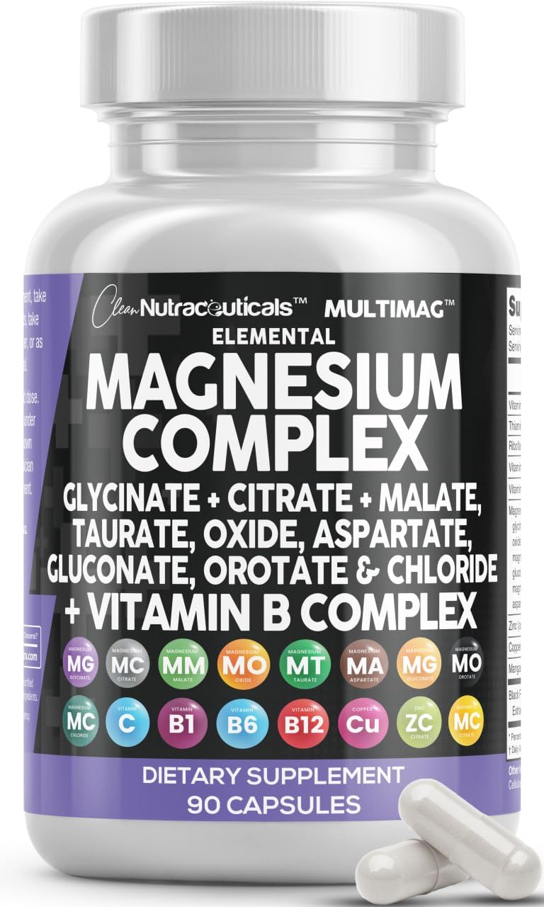 Clean Nutraceuticals Magnesium Complex 2285 mg, 90 Count