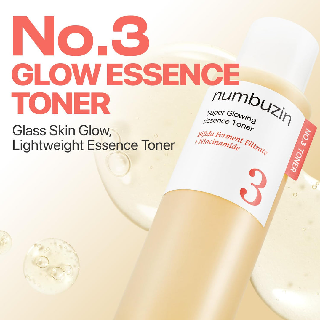 numbuzin No.3 Super Glowing Essence Toner, 6.76 fl oz