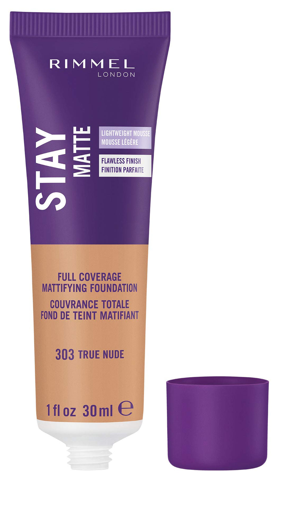 Rimmel Stay Matte Liquid Mousse Foundation, True Nude, 30 ml