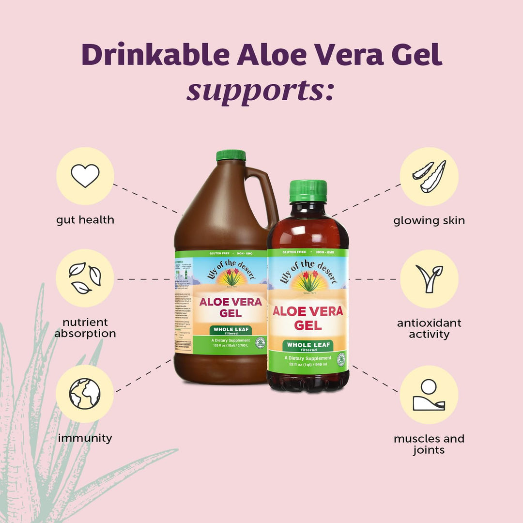 Lily of the Desert Aloe Vera Gel, Whole Leaf, 32 oz