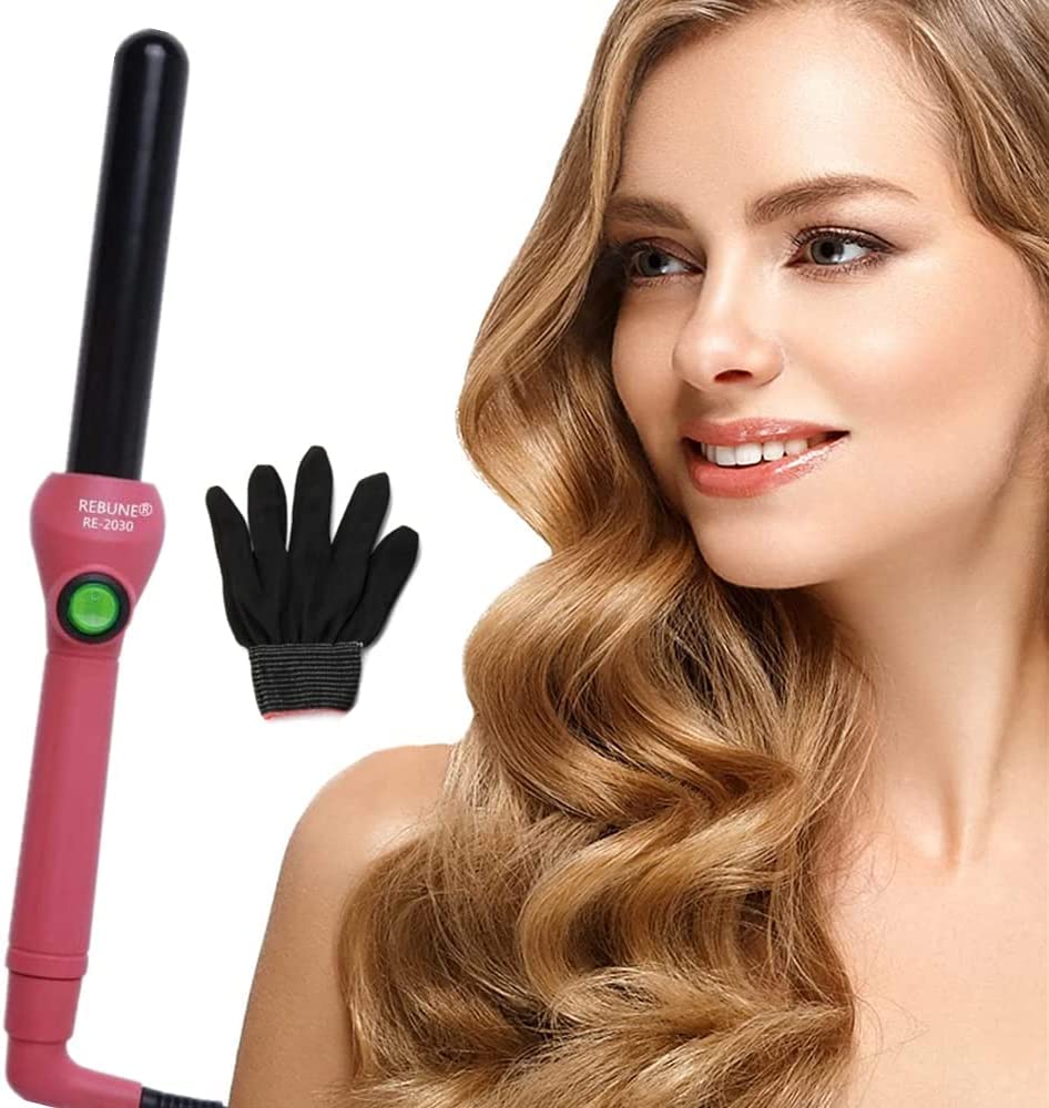 REBUNE RE-2030 Professional Hair Curling Iron, 19mm