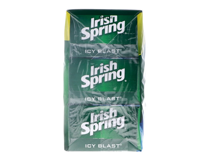 Irish Spring Deodorant Bar Soap, Icy Blast, 3.75 oz, 3 Count