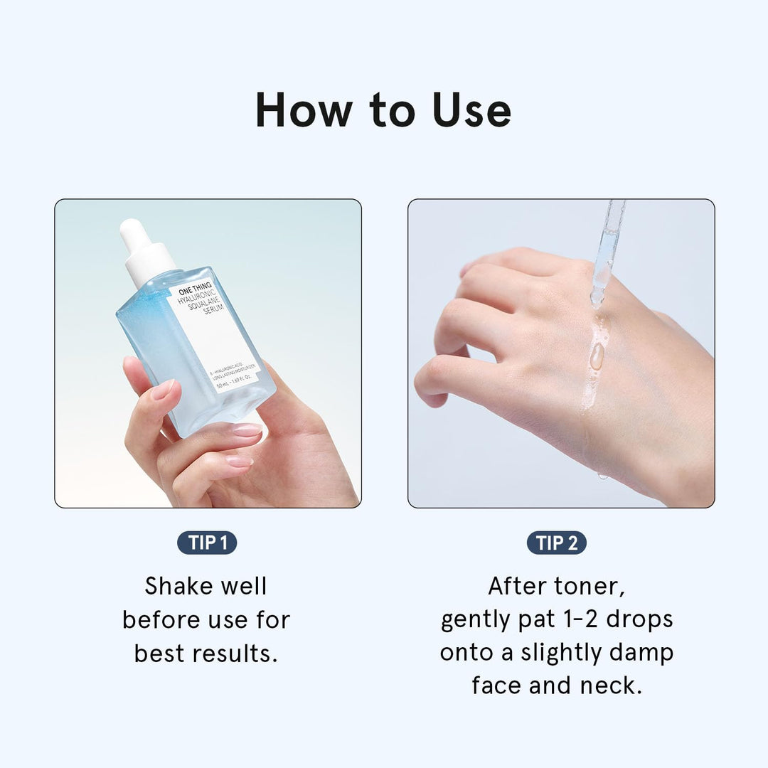 ONE THING Hyaluronic Squalane Serum, 1.69 fl oz