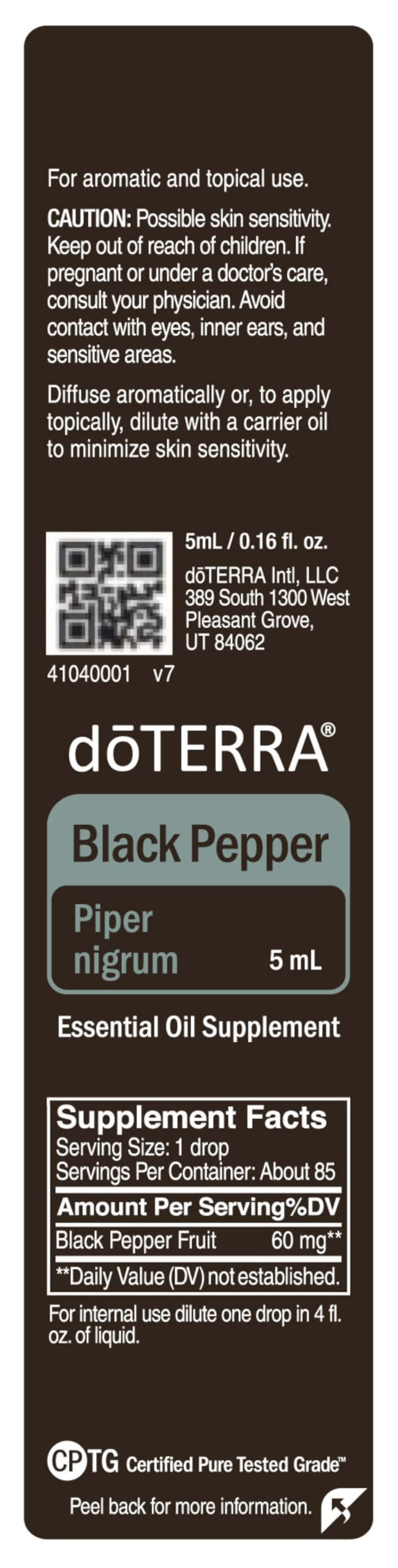 doTERRA Black Pepper Essential Oil