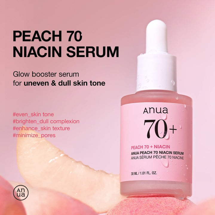 ANUA Peach 70 Niacinamide Serum, 1.01 fl oz