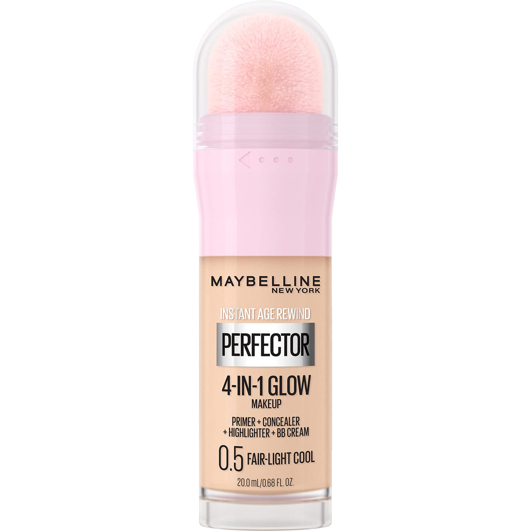 MAYBELLINE Instant Age Rewind Instant Perfector 4-In-1 Glow Makeup, Fair/Light Cool, 0.68 fl oz