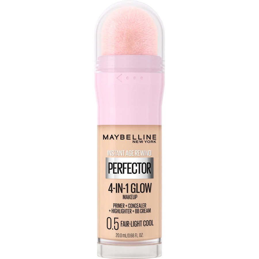 MAYBELLINE Instant Age Rewind Instant Perfector 4-In-1 Glow Makeup, Fair/Light Cool, 0.68 fl oz