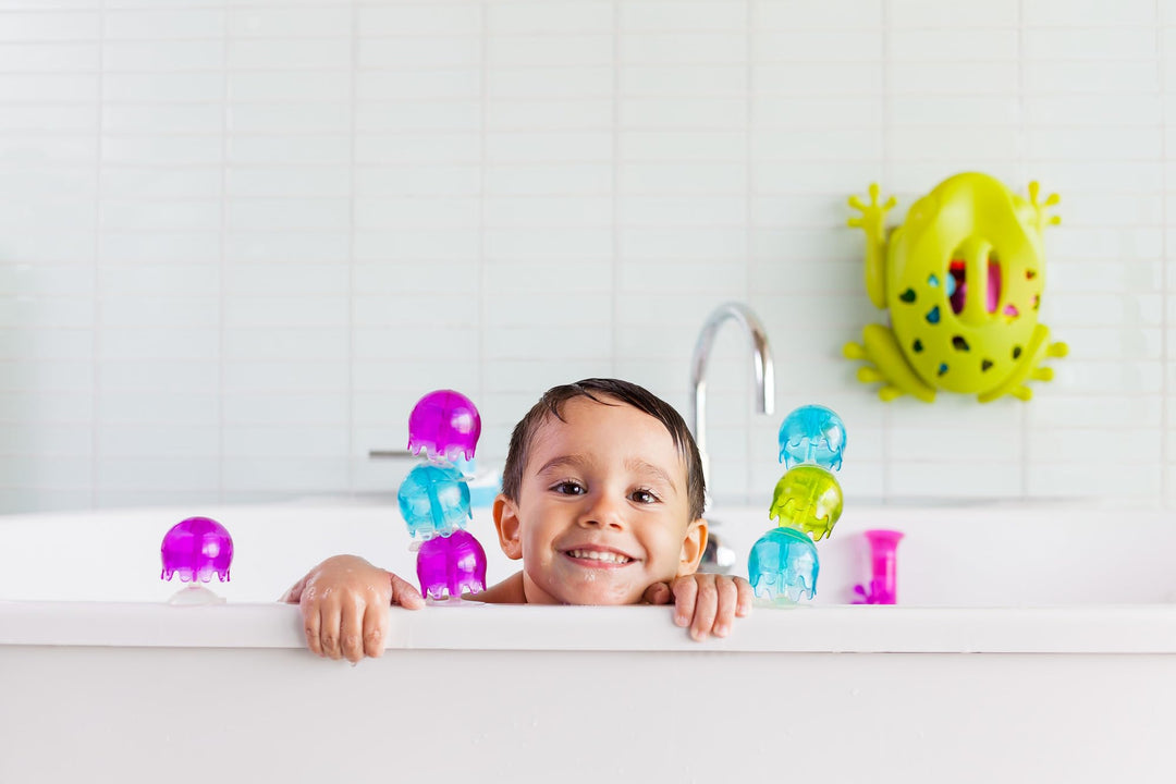 Boon Jellies Suction Cup Bath Toys, Multicolored, 9 Count