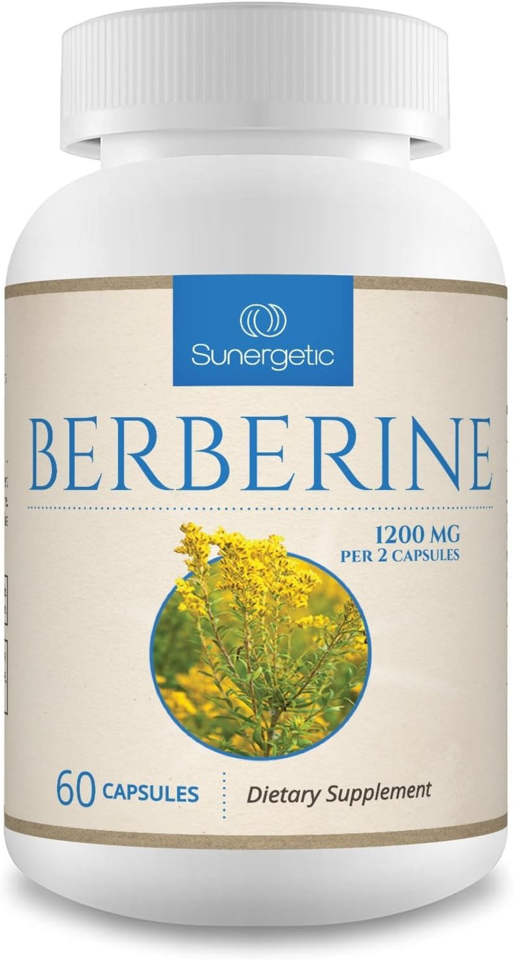 Sunergetic Berberine HCI, 1,200 mg, 60 Count